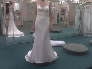 Gown # 1. Didn't fit. Not excited.  